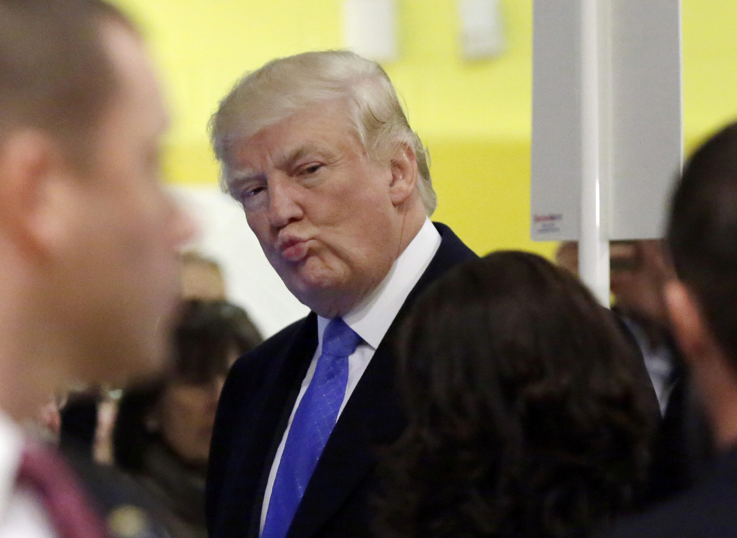 FILE - In this Nov. 8, 2016 file photo, Republican presidential candidate Donald Trump casts his ballot, in New York. (AP)