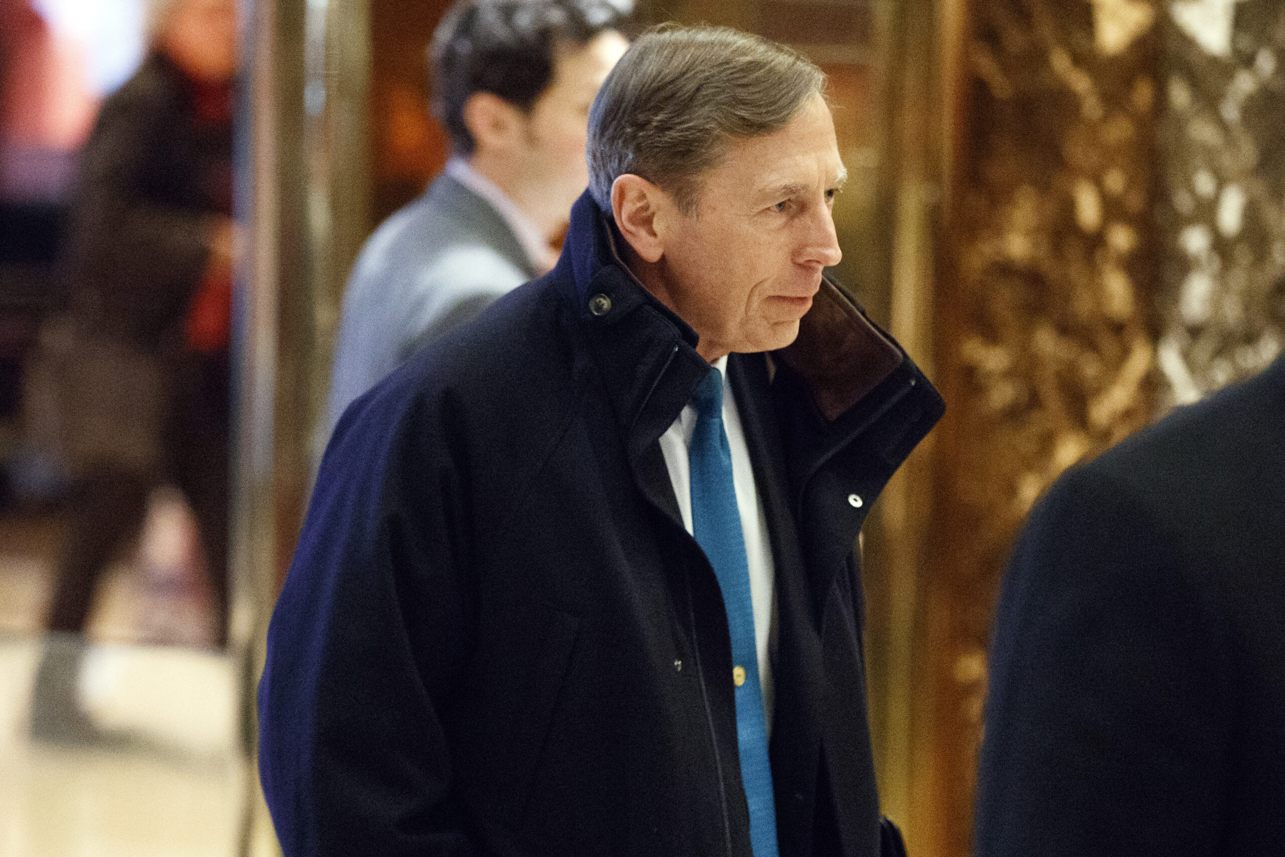 Former CIA director retired Gen. David Petraeus arrives at Trump Tower for a meeting with Presiden-elect Donald Trump, Monday, Nov. 28, 2016, in New York. (AP Photo/ Evan Vucci) (AP)