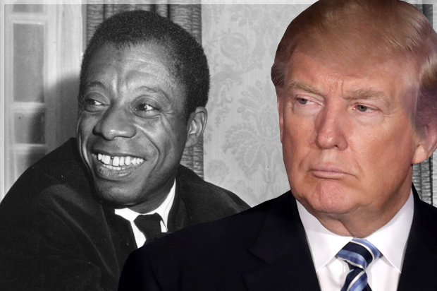 James Baldwin; Donald Trump (Getty/Jenkins/Chip Somodevilla/Photo montage by Salon)