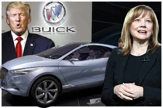 Mary Barra; Donald Trump (AP/Paul Sancya/John Locher/Alexander F. Yuan)
