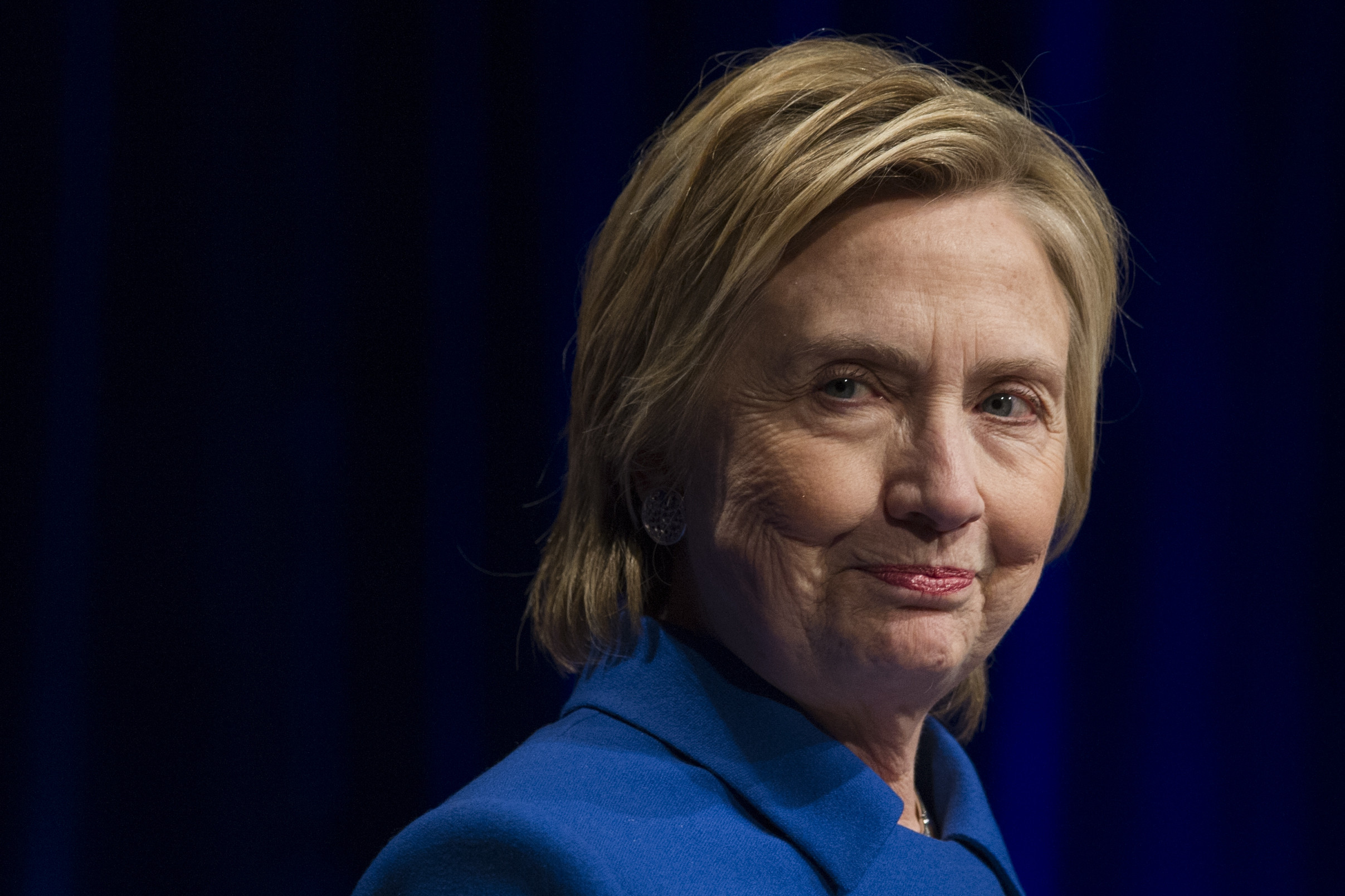 FILE - In this Wednesday, Nov. 16, 2016, file photo, Hillary Clinton addresses the Children's Defense Fund's Beat the Odds celebration at the Newseum in Washington. A federal court in New York is scheduled to release redacted copies Tuesday, Dec. 20, of the search warrant that allowed the FBI to dig into a trove of Clinton emails days before the presidential election. (AP Photo/Cliff Owen, File) (Associated Press)