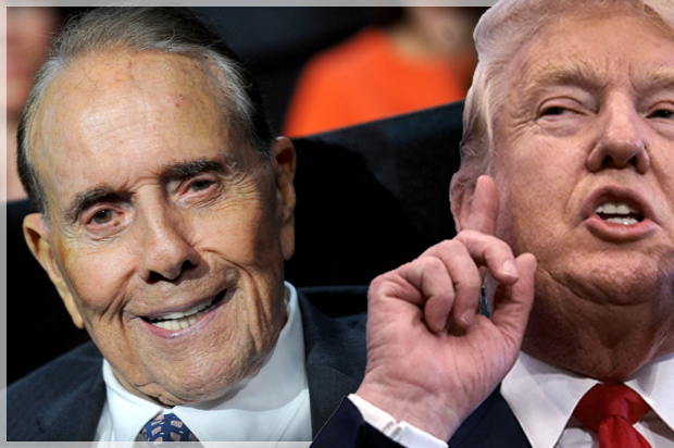 Bob Dole; Donald Trump (Getty/Mandel Ngnan/AP/Dennis Van Tine)