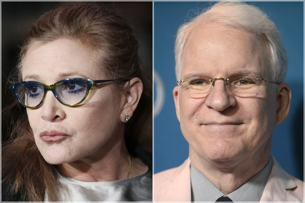 Carrie Fisher; Steve Martin (Reuters/Danny Moloshok/Phil McCarten)