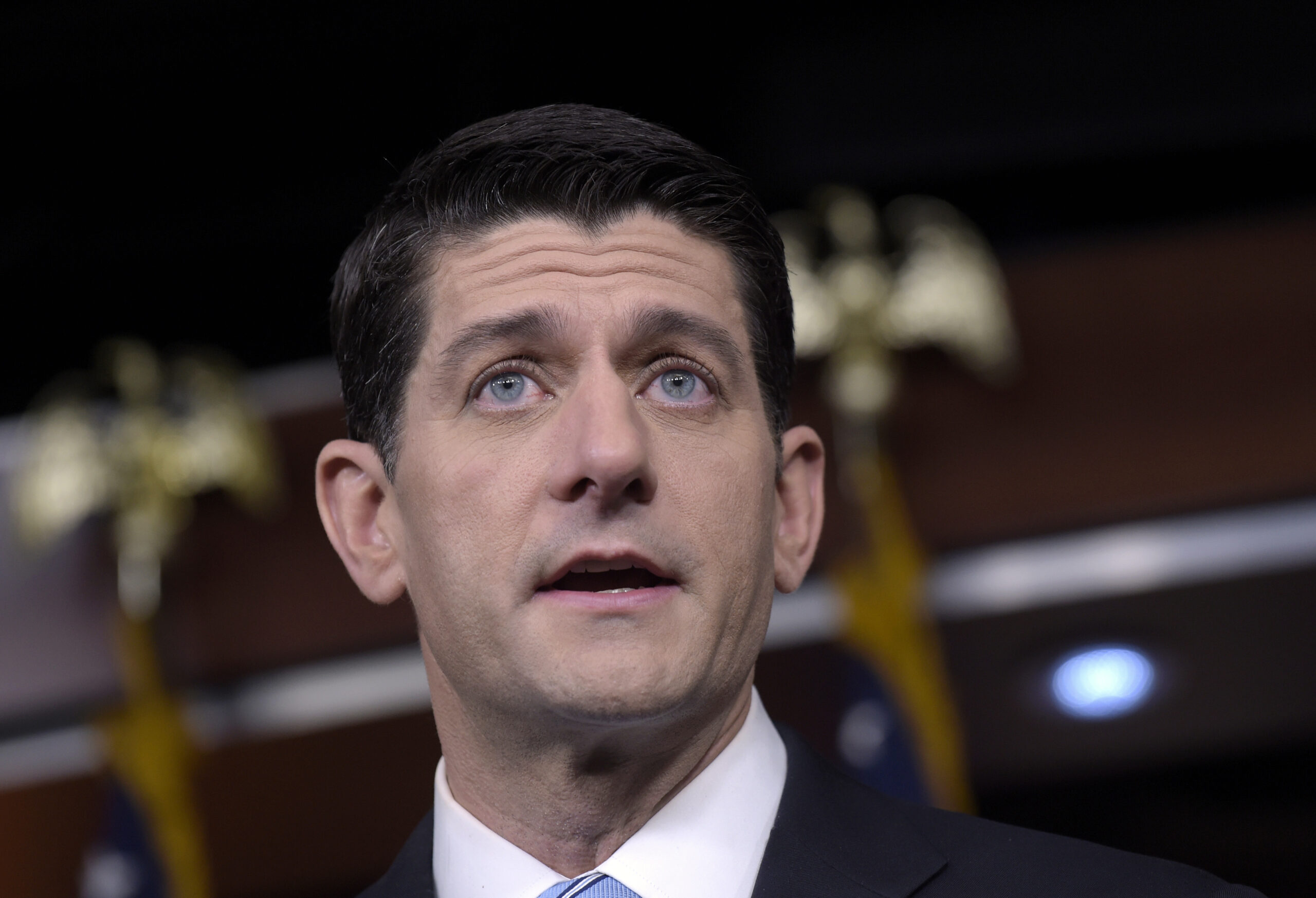 FILE- In this Dec. 1, 2016, file photo, House Speaker Paul Ryan of Wis., speaks during a news conference on Capitol Hill in Washington. Republicans are eagerly planning initial votes next month on dismantling President Barack Obama’s health care law, a cherished GOP goal. “There needs to be a reasonable transition period so people don’t have the rug pulled out from under them,” Ryan told reporters last week. (AP Photo/Susan Walsh, File) (AP)