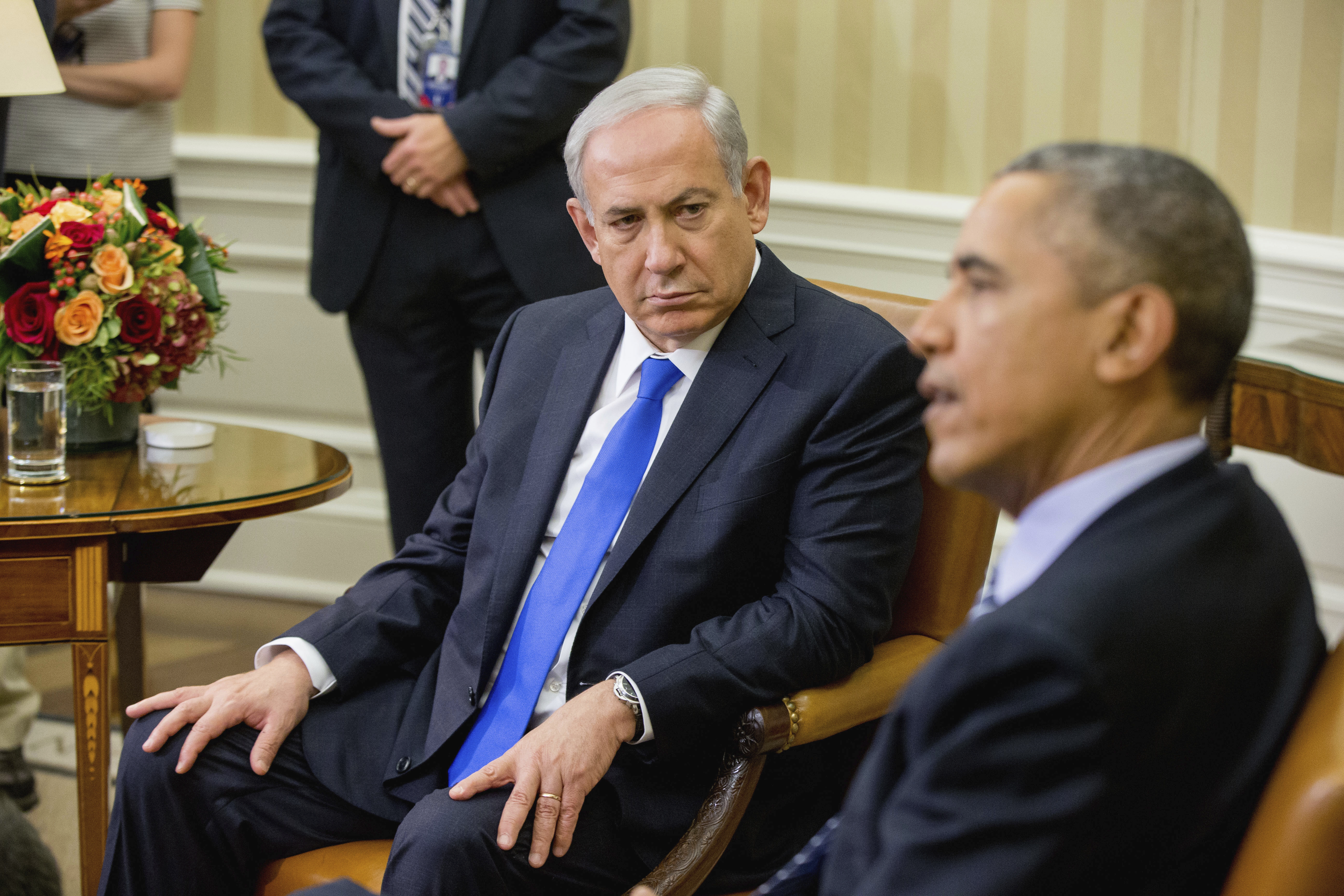 FILE -- In this Nov. 9, 2015 file photo, President Barack Obama meets with Israeli Prime Minister Benjamin Netanyahu in the Oval Office of the White House in Washington. (AP)
