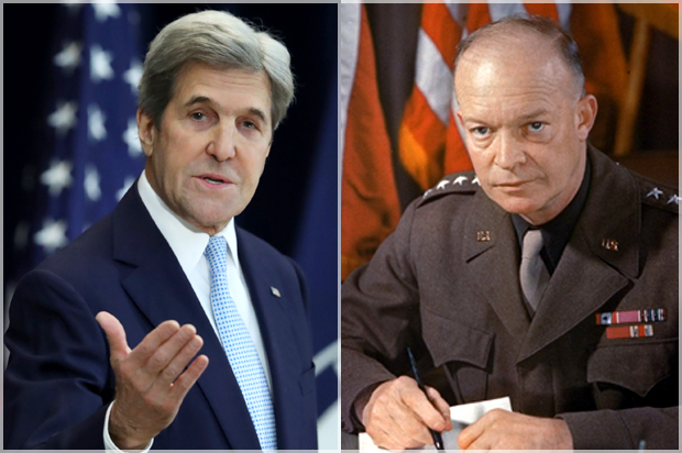 John Kerry; Dwight Eisenhower (AP)