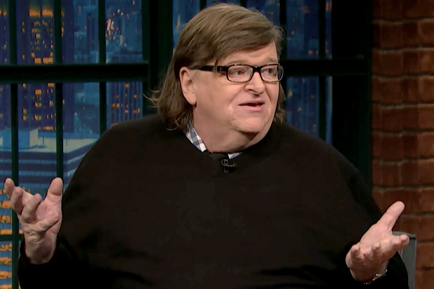 Michael Moore on "Late Night with Seth Meyers" (NBC)