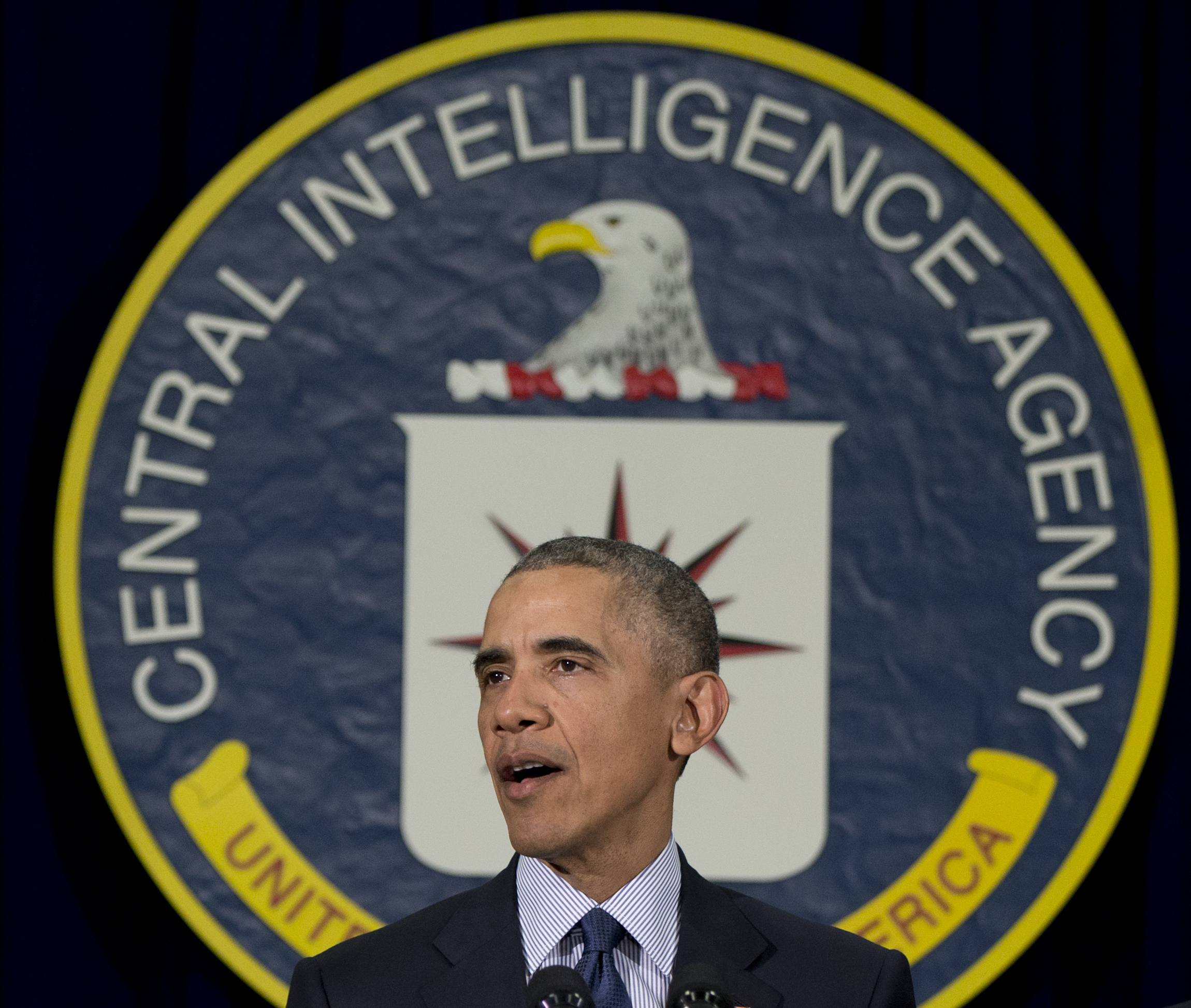 FILE - In this April 13, 2016, file photo, President Barack Obama speaks at the CIA Headquarters in Langley, Va. Obama's foreign policy legacy may be defined as much by what he didn't do as what he did. (AP Photo/Carolyn Kaster, File) (AP)