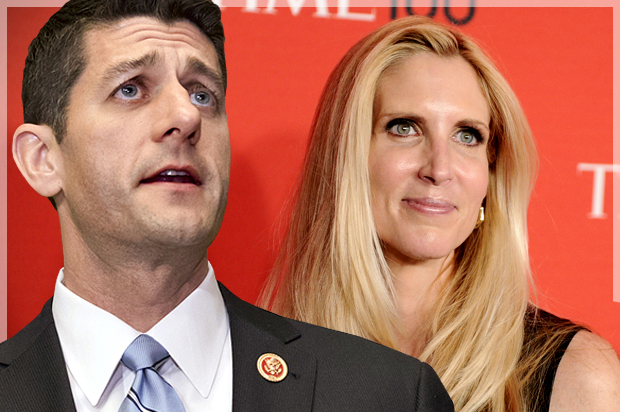 Paul Ryan; Ann Coulter (AP/J. Scott Applewhite/Peter Kramer/Photo montage by Salon)