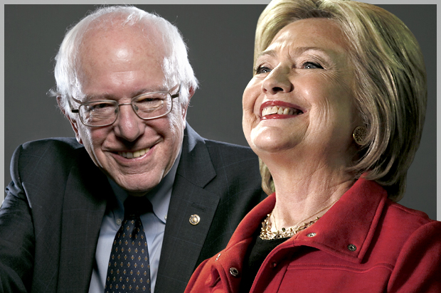 Bernie Sanders; Hillary Clinton (AP/Jacquelyn Martin/Reuters/Jim Bourg/Photo montage by Salon)