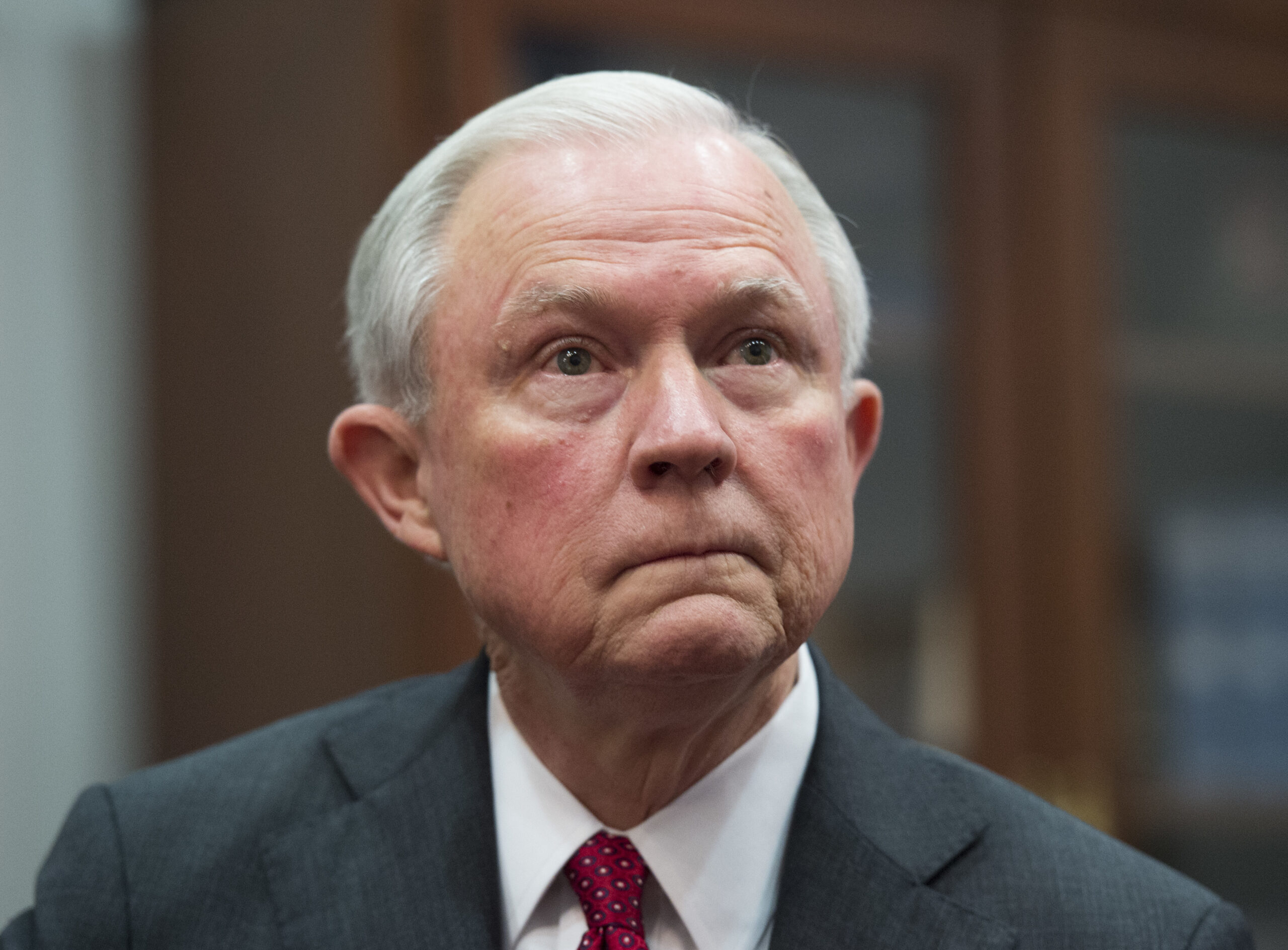 In this Nov. 29, 2016 photo, Attorney General nominee Sen. Jeff Sessions, R-Ala., is shown while meeting with Sen. Charles Grassley, R-Iowa, Chairman of the Senate Judiciary Committee, on Capitol Hill in Washington. A failed voting fraud prosecution from more than 30 years ago is likely to re-emerge as a contentious issue during Jeff Sessions’ confirmation hearing for attorney general.  The 1985 prosecution involved three black civil rights activists accused of tampering with large numbers of absentee ballots in rural Perry County, Alabama. The defendants argued that they were assisting voters who were poor and uneducated. They were acquitted within hours.  (AP Photo/Molly Riley) (AP)