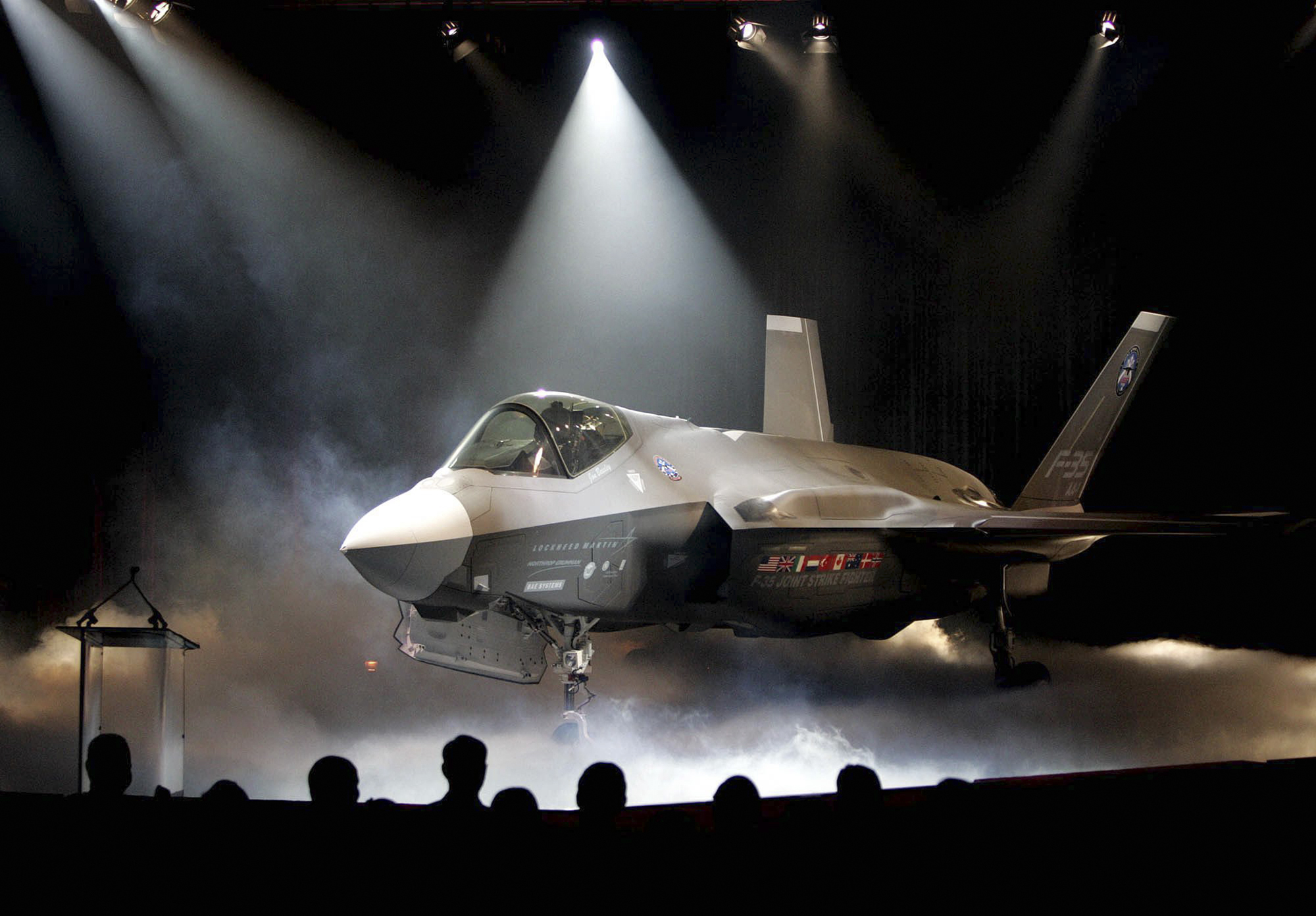 FILE - In this July 7, 2006, file photo, the Lockheed Martin F-35 Joint Strike Fighter is shown after it was unveiled in a ceremony in Fort Worth, Texas.  (AP Photo/LM Otero, File) (AP)