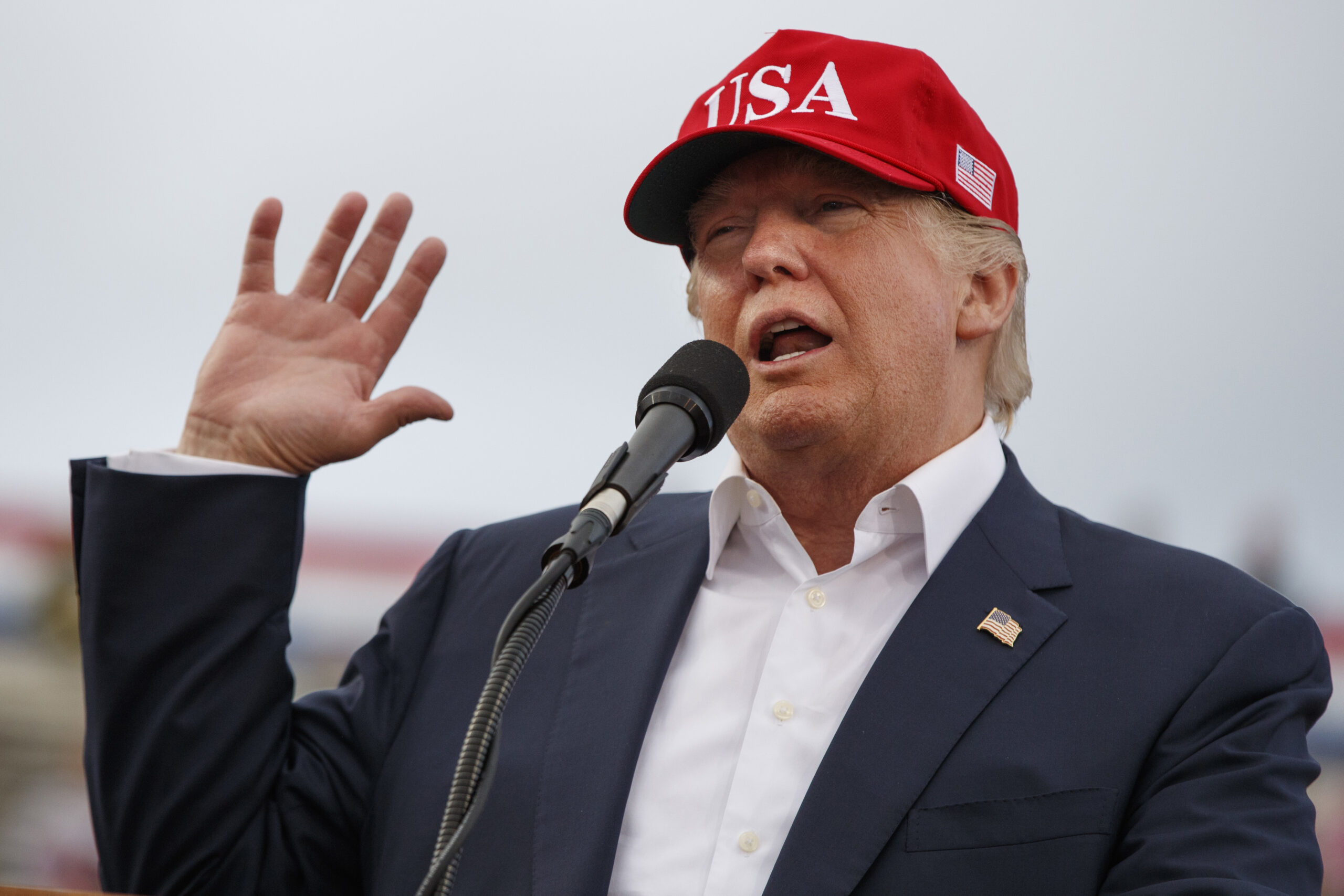 FILE - In this Saturday, Dec. 17, 2016, file photo, President-elect Donald Trump speaks during a rally at Ladd-Peebles Stadium in Mobile, Ala. Trump is poised to meet with his incoming national security adviser on Wednesday, Dec. 20, in the aftermath of a rattling day of violence around the world. (AP Photo/Evan Vucci, File) (AP)