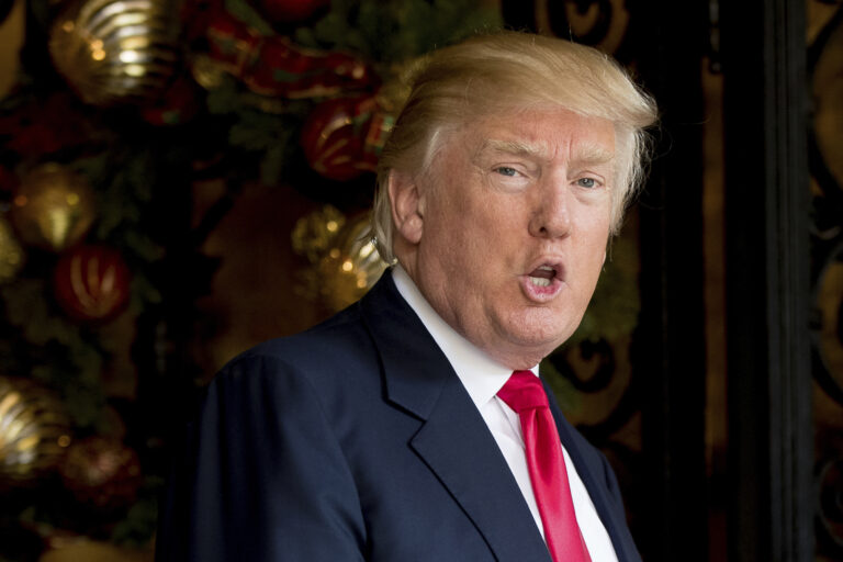FILE- In this Dec. 21, 2016, file photo, President-elect Donald Trump speaks to members of the media at Mar-a-Lago, in Palm Beach, Fla. Trump is questioning the effectiveness of the United Nations, saying it's just a club for people to "have a good time." His post on Twitter Monday, Dec. 26, is the president-elect's latest comment since the U.N. Security Council voted Friday to condemn Israeli settlements in the West Bank and east Jerusalem. (AP Photo/Andrew Harnik, File) (AP)