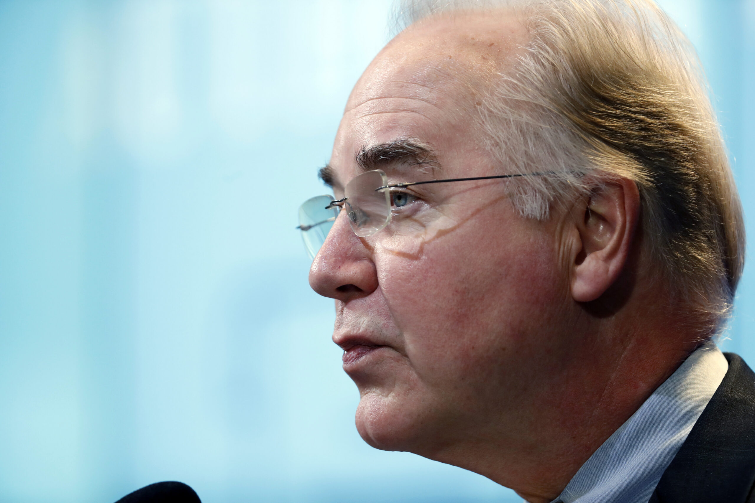 FILE - In this Nov. 30, 2016 file photo, Health and Human Services Secretary-designate, Rep. Tom Price, R-Ga. speaks in Washington. Propelled by populist energy, President-elect Donald Trump’s candidacy broke long-standing conventions and his incoming Cabinet embodies a sharp turn from the outgoing Obama administration. (AP Photo/Alex Brandon, File) (AP)