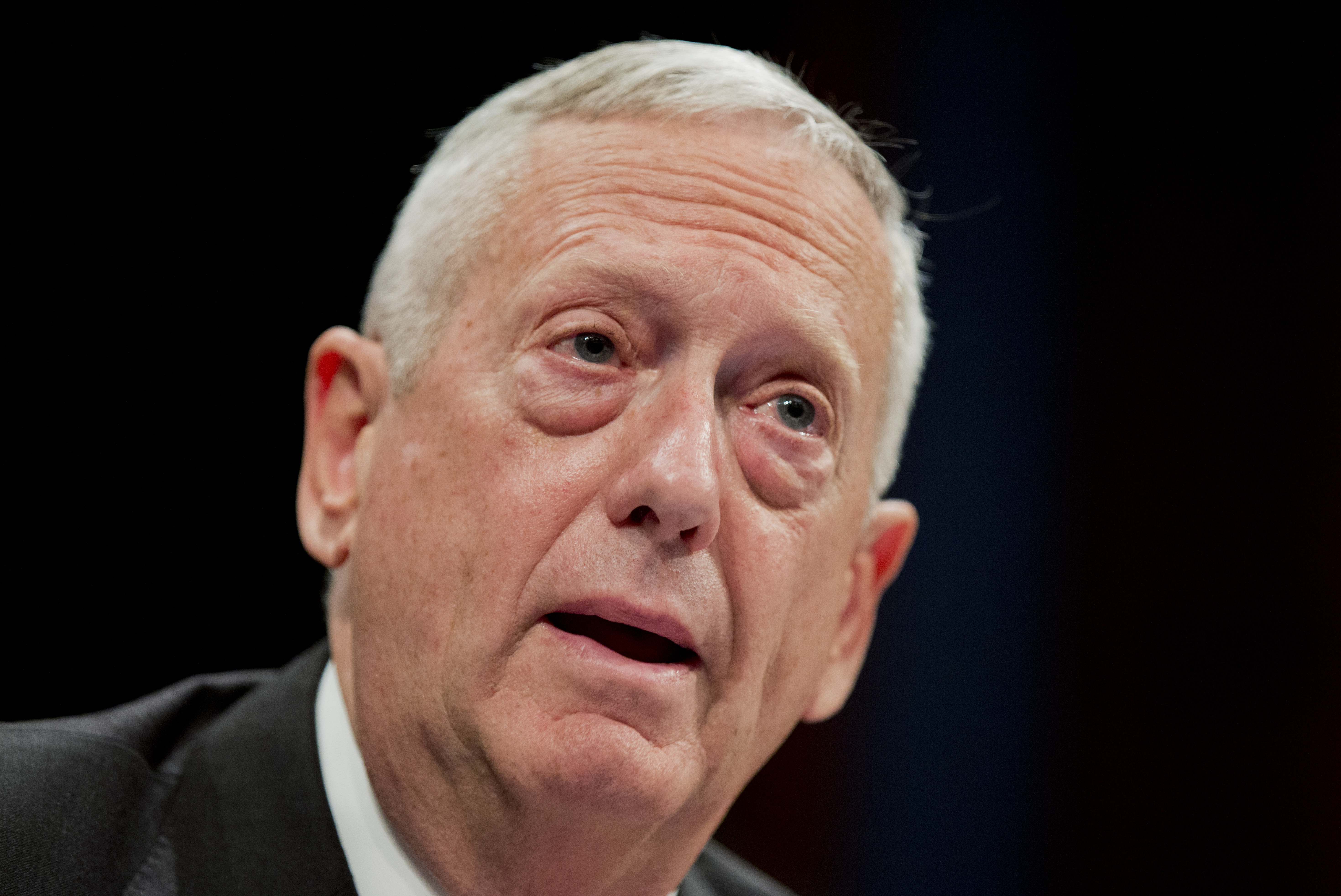 FILE - In this Sept. 18, 2014 file photo, Defense Secretary-designate, retired Marine Gen. James Mattis testifies on Capitol Hill in Washington. As President-elect Donald Trump fills out his Cabinet, it's looking less like America's population and more like the world Trump has always orbited, filled with rich white men and delivering on Trump's promise to ignore political correctness.  (AP Photo/Manuel Balce Ceneta, File) (AP)