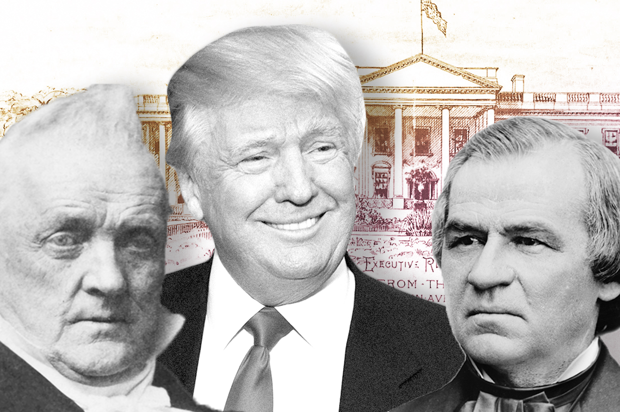 James Buchanan; Donald Trump; Andrew Johnson (Getty/Gary Gershoff/Salon)