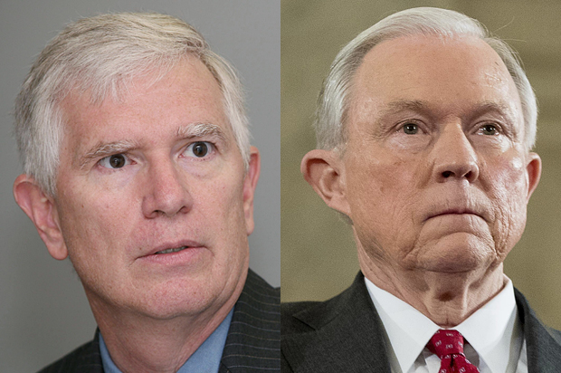 Mo Brooks; Jeff Sessions (AP/Mike Mercier/Andrew Harnik)
