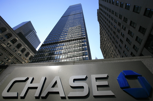 FILE - In this May 19, 2009 file photo, an office tower known as 1Chase Manhattan Plaza, occupied by JPMorgan Chase & Co., is shown in New York. JPMorgan Chase & Co. posted a 36 percent jump in second-quarter profit Thursday, July 16, easily surpassing Wall Street expectations as strength in its core consumer and investment banking businesses offset a jump in credit losses. (AP Photo/Mark Lennihan, file) (AP/Mark Lennihan)