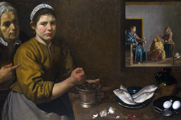 A detail of "Christ in the House of Martha and Mary" by Diego Velázquez (Wikimedia)