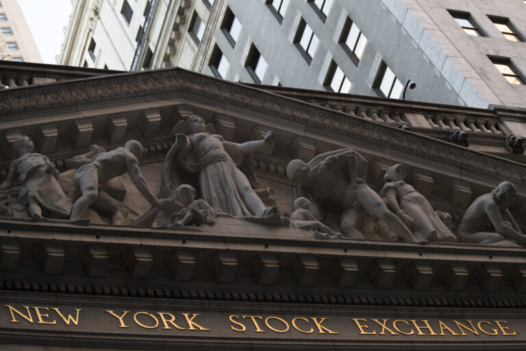 FILE - This Tuesday, Oct. 25, 2016, file photo shows the New York Stock Exchange at sunset, in lower Manhattan. (AP Photo/Mary Altaffer, File) (AP)