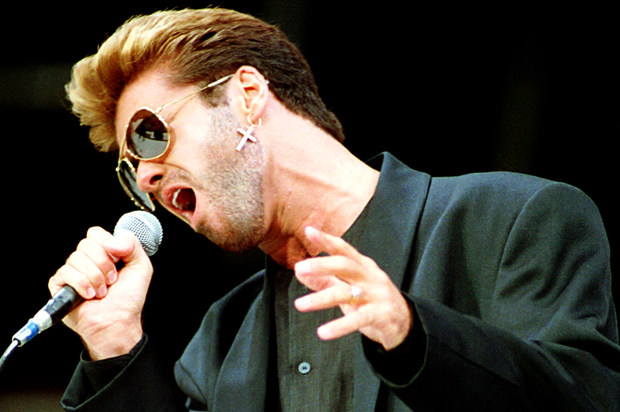 George Michael at Wembley Stadium, June 11, 1988. (AP/Gillian Allen)