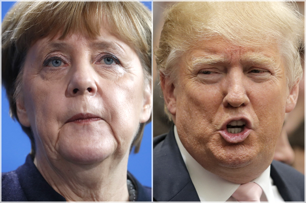 Angela Merkel; Donald Trump (Getty/Odd Andersen/Reuters/Chris Keane)