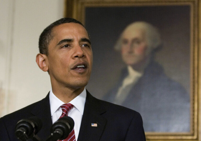 FILE - In this Friday, June 26, 2009 file photo, President Barack Obama speaks about the passage of the Clean Energy Act by the House of Representatives in the Diplomatic Room of the White House in Washington. As Obama took office, race became a focal point in a way that was unprecedented in American history. (AP Photo/Manuel Balce Ceneta) (Associated Press)