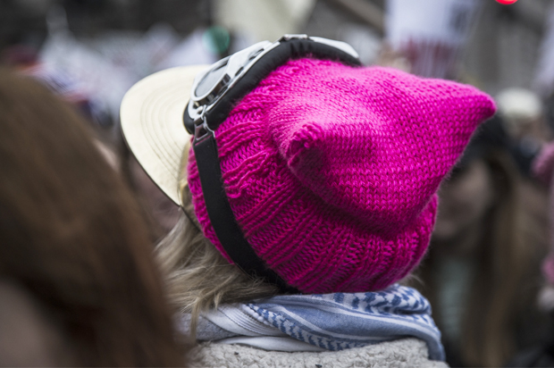 A protester at the Women's March on Washington, January 21, 2017. (Peter Cooper/Salon)
