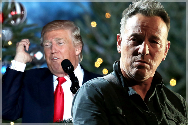 Bruce Springsteen; Donald Trump (Getty/Christopher Polk/Joe Raedle)