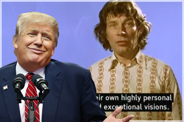 Donald Trump; John Berger in "Ways of Seeing" (Getty/Tom Pennington)