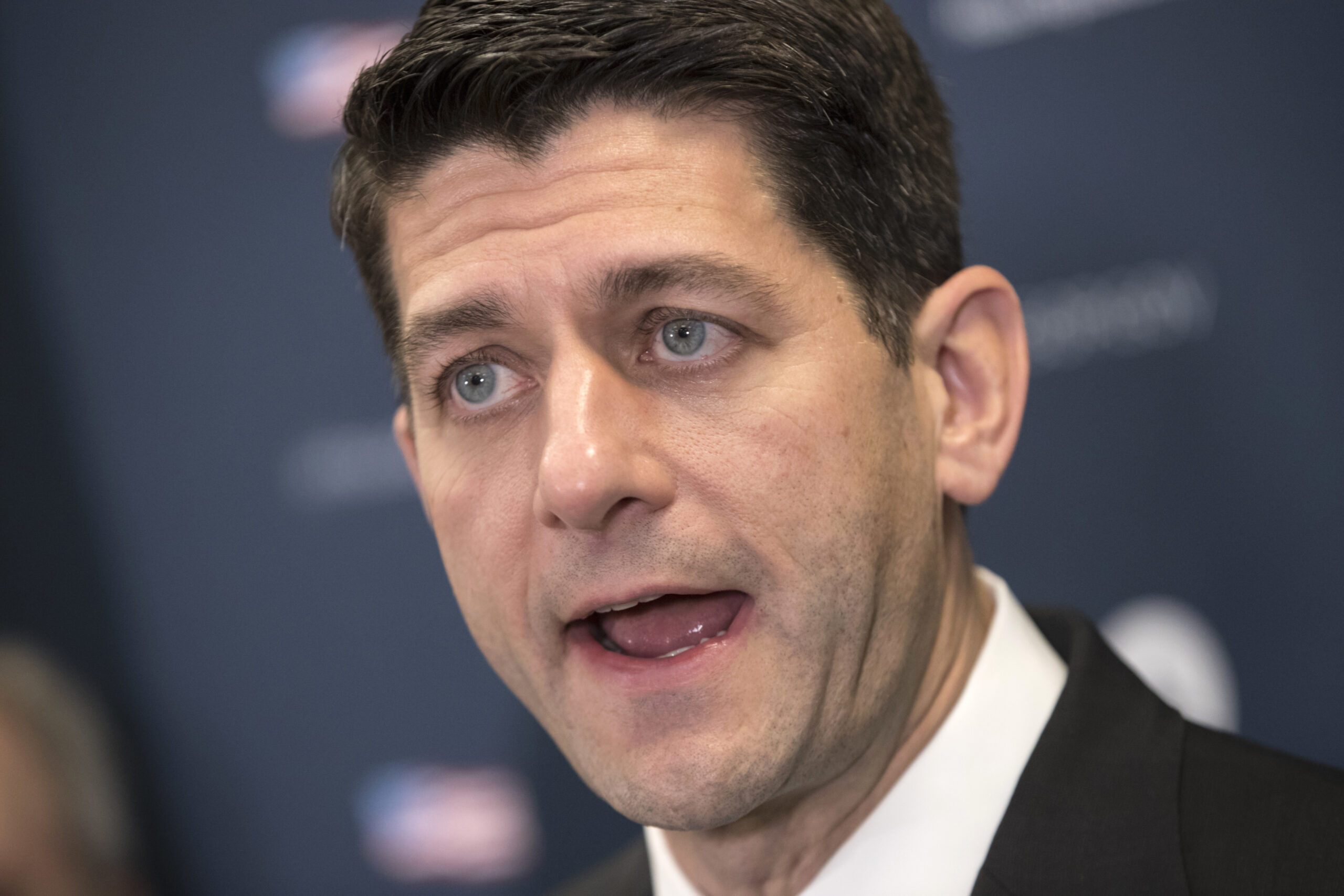 House Speaker Paul Ryan of Wis. speaks during a news conference on Capitol Hill in Washington, Tuesday, Jan. 24, 2017, to announced that he has invited President Donald Trump to address a Joint Session of Congress on Feb. 28. (AP Photo/J. Scott Applewhite) (AP)