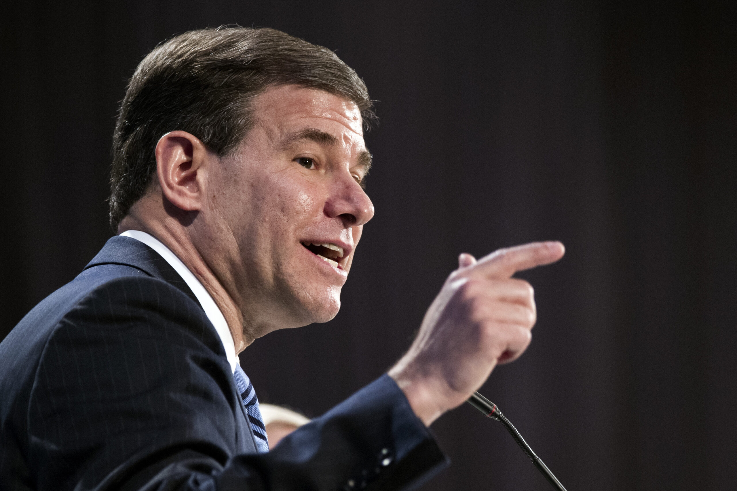 FILE - In this Nov. 17, 2016, file photo, Judge William Pryor, U.S. Court of Appeals, Eleventh Circuit, moderates a panel discussion during the Federalist Society's National Lawyers Convention in Washington. President-elect Donald Trump has met with one of the judges on his short list for potential Supreme Court nominees, less than two weeks before he is expected to announce his choice for the nation’s highest court. Pryor met with Trump in New York on Jan. 14, said two people familiar with the meeting.  (AP Photo/Cliff Owen, File) (AP)