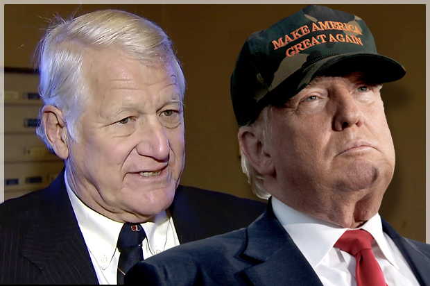 Christopher von Keyserling; Donald Trump (News 12 Connecticut/Reuters/Jonathan Ernst/Photo montage by Salon)