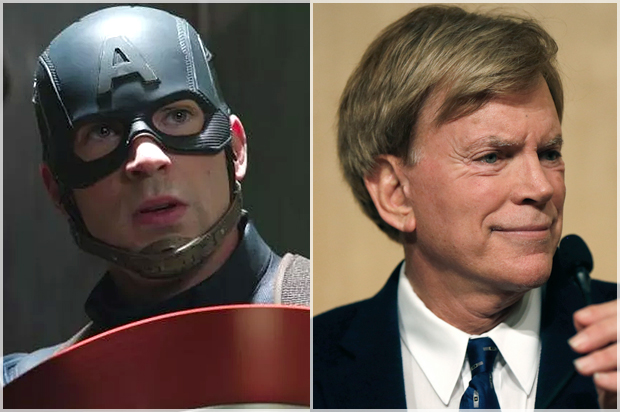 Captain America; David Duke (Marvel/AP/Gerald Herbert)