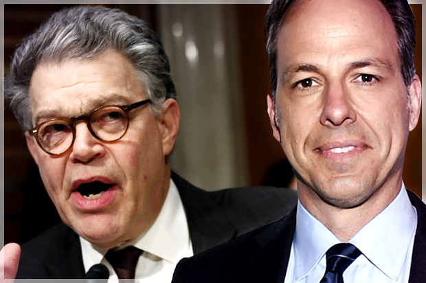 Al Franken; Jake Tapper (AP/Evan Agostini/Alex Brandon)