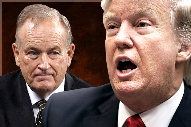 Bill O'Reilly; Donald Trump (Reuters/Mike Segar/Getty/Chip Somodevilla/Photo montage by Salon)