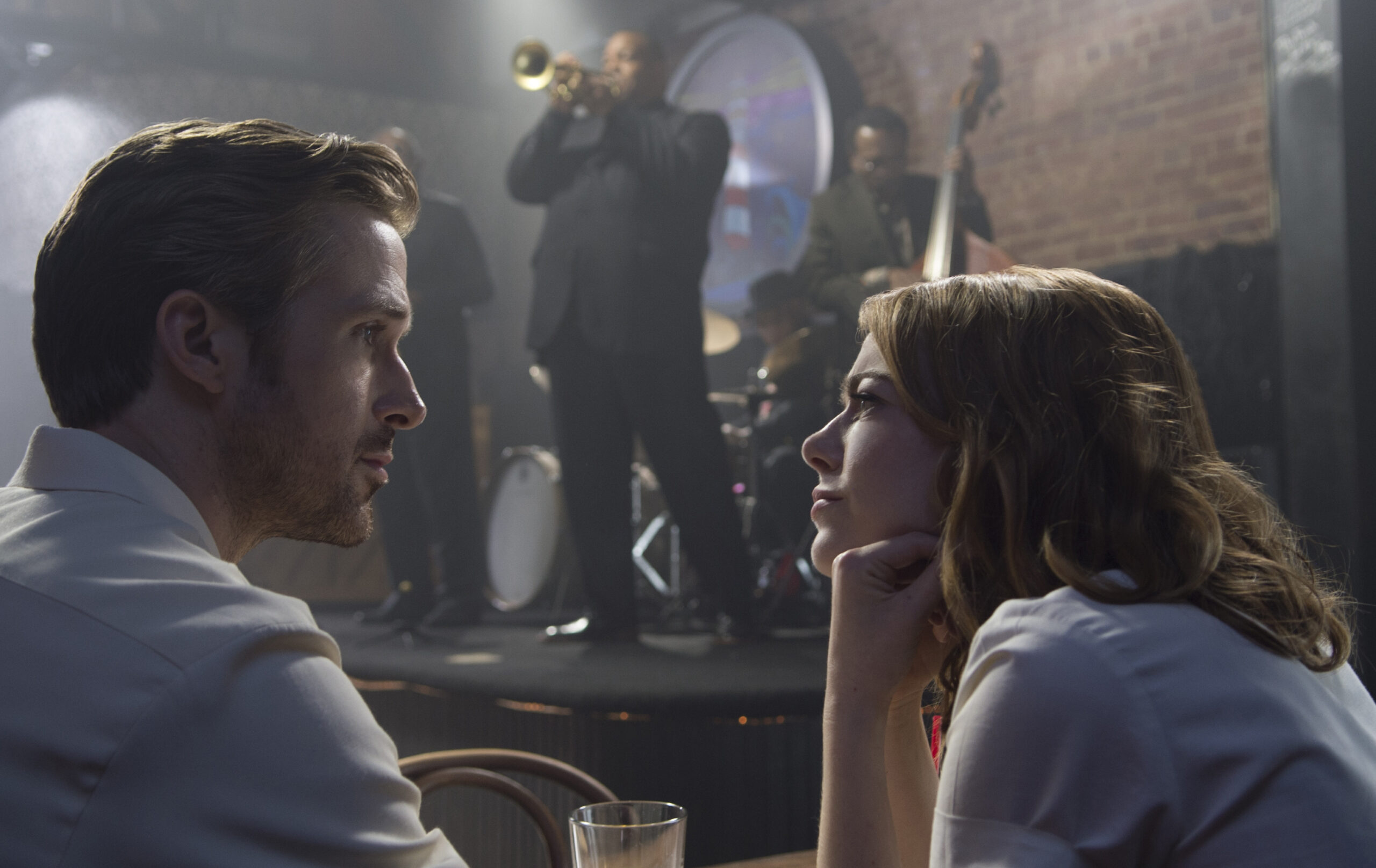 This image released by Lionsgate shows Ryan Gosling, left, and Emma Stone in a scene from, "La La Land."  The film was nominated for an Oscar for best feature film. The 89th Academy Awards will take place on Feb. 26.  (Dale Robinette/Lionsgate via AP) (AP)