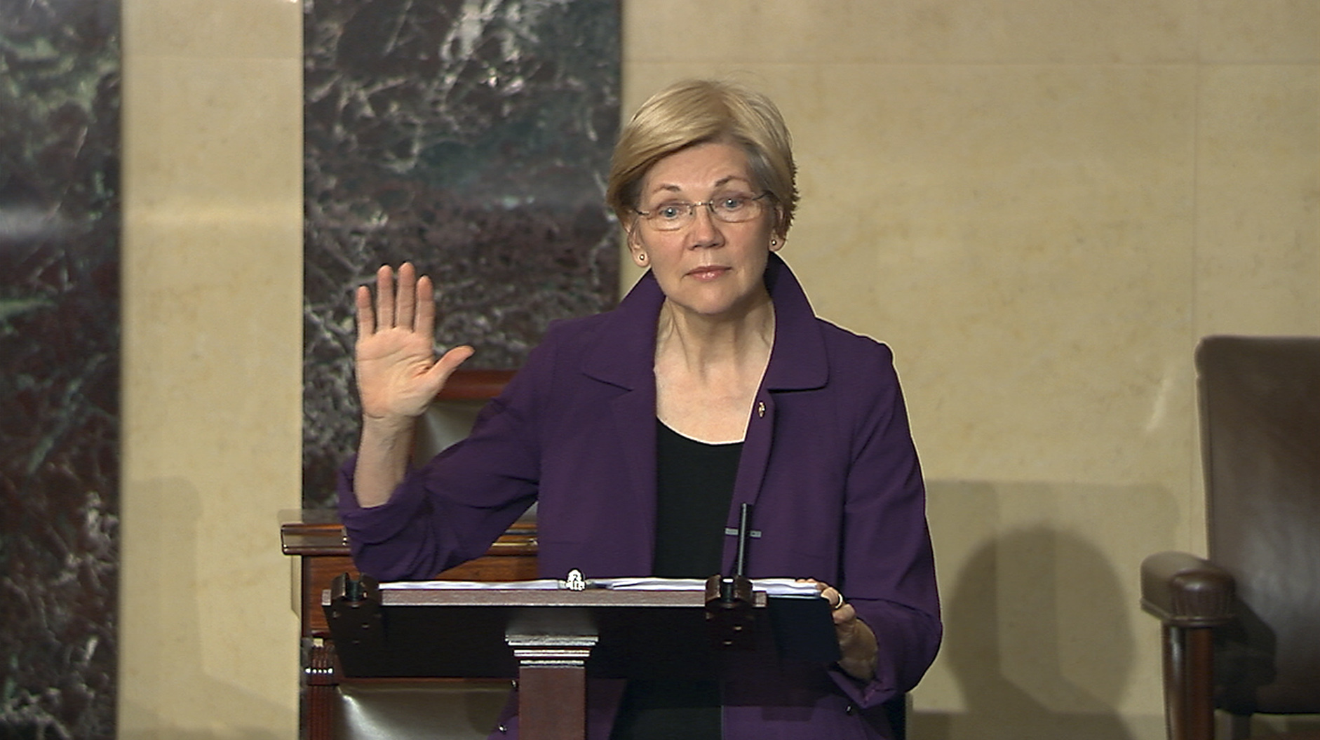 (Senate TV via AP)