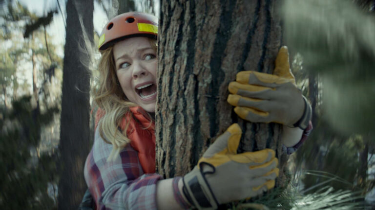 This photo provided by Kia Motors America shows a scene from the company's spot for Super Bowl 51, between the New England Patriots and Atlanta Falcons, Sunday, Feb. 5, 2017. Melissa McCarthy humorously takes on political causes like saving whales, ice caps and trees, each time to disastrous effect, in Kia’s 60-second third-quarter ad to promote the fuel efficiency of its 2017 Niro crossover. (Kia Motors America via AP) (AP)