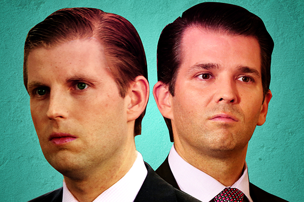 Eric Trump; Donald Trump Jr. (Reuters/Gary Cameron/Carlos Barria)