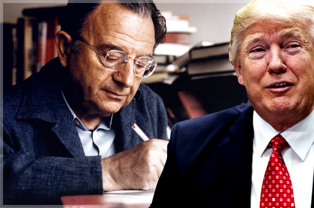 Donald Trump; Erich Fromm (Getty/Andrew Harrer/Müller-May/Rainer Funk)