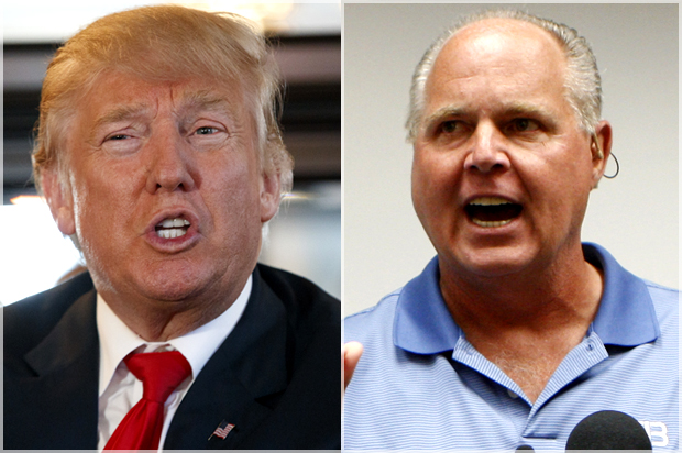 Donald Trump; Rush Limbaugh (AP/Evan Vucci/Chris Carlson)