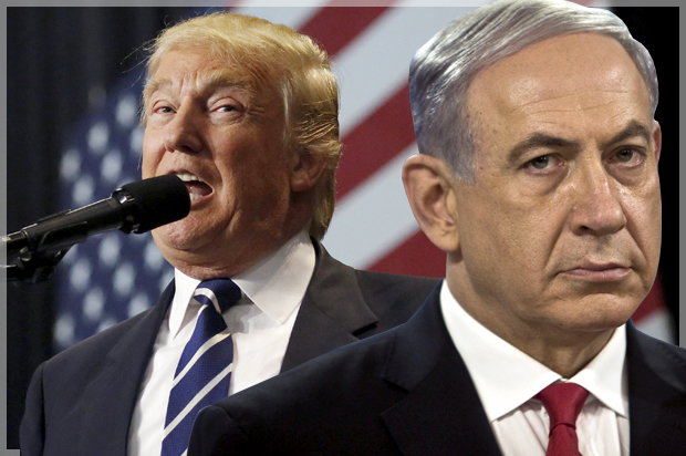 Donald Trump; Benjamin Netanyahu (Reuters/Shannon Stapleton/Nir Elias/Photo montage by Salon)
