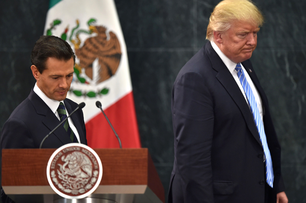 Donald Trump  and Mexican President Enrique Pena Nieto (Getty/Yuri Cortez)