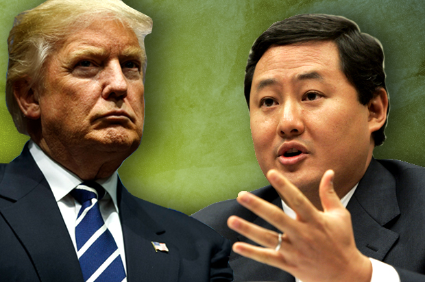 Donald Trump; John Yoo (Getty/Drew Angerer/AP/Susan Walsh)