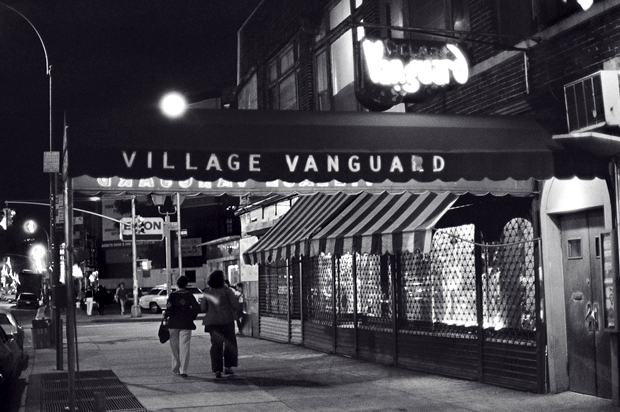 The Village Vanguard at night, 1976 (Flickr/Tom Marcello)