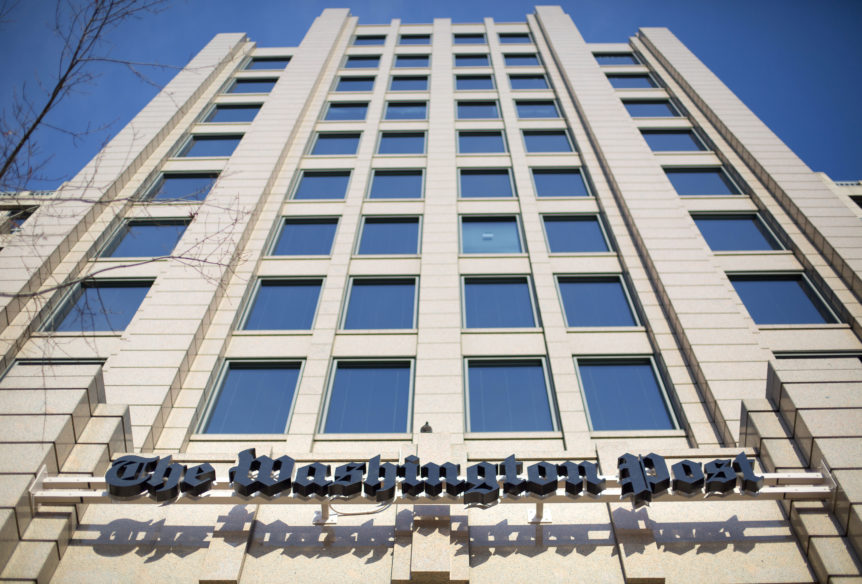 The One Franklin Square Building in Washington that houses the Washington Post. (AP Photo/Pablo Martinez Monsivais, File) (AP)