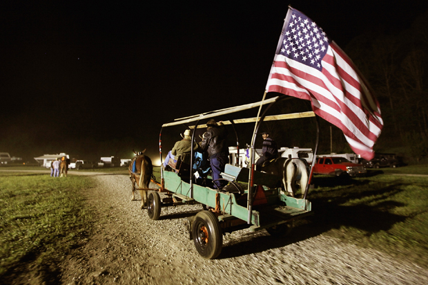 The Owsley County Saddle Club trail ride in Booneville, Kentucky. (Getty/Mario Tama)