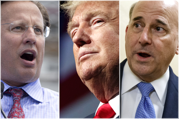 Dave Brat; Donald Trump; Louie Gohmert (AP/Carolyn Kaster/Evan Vucci/J. Scott Applewhite)
